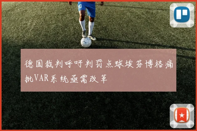 德国裁判呼吁判罚点球埃芬博格痛批VAR系统亟需改革